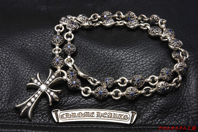CHROME HEARTS クロスボールネックレス　#1  CHクロス